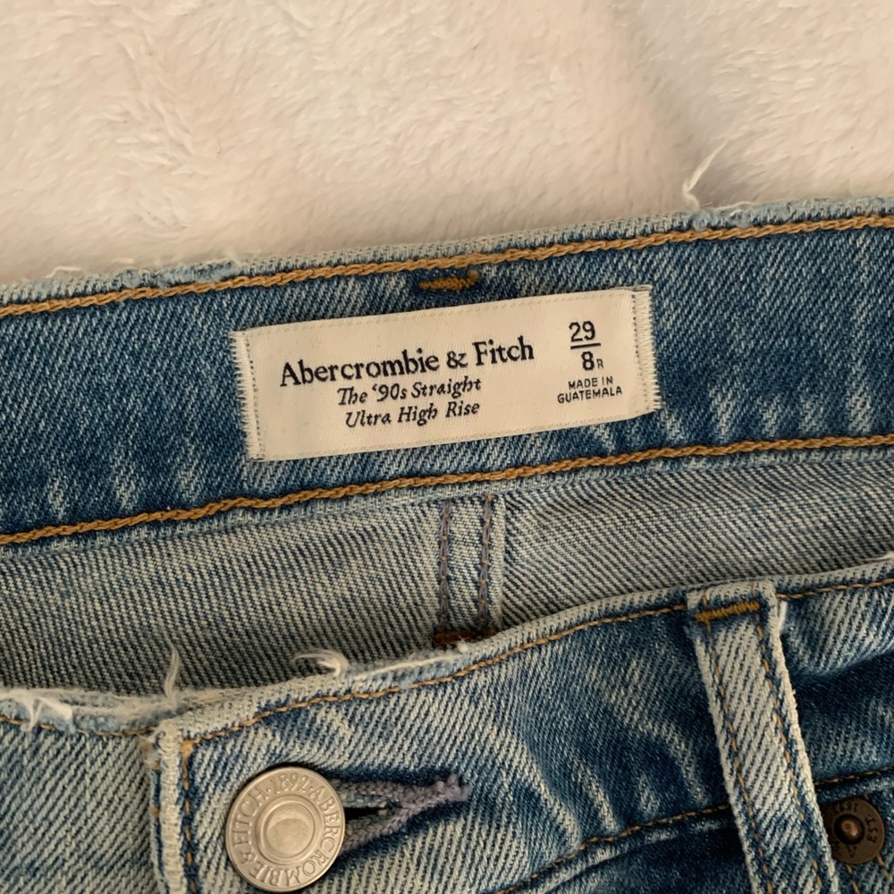 Abercrombie 90s ultra high rise straight leg jeans